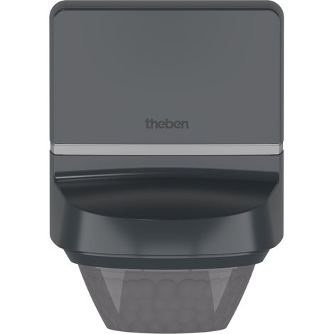Theben TECTA D280i AN Detector de movimiento, 280° Detección, Ø 24m, 1 Canal Licht, 600W LED, Protección anti-arrastre, Control y red mediante aplicación Bluetooth, antracita, 1010111
