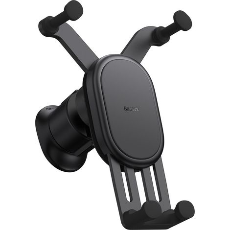Support voiture avec chargeur inductif 15W pour grille d'aération, noir (1/5)