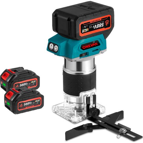 Taglierina manuale elettrica senza spazzole a 5 velocità 1600 W Cordless Router per la lavorazione del legno Incisore per la lavorazione del legno da tavolo (1/5)