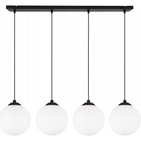 Bandeau lumineux LED noir suspendu au plafond, 15 cm (1/5)