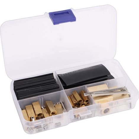 Connecteurs de fils 5, 10, 12awg, 25 pièces, connecteur bout à bout avec 50 vis et 25 tubes thermorétractables pour Applications électriques (1/5)