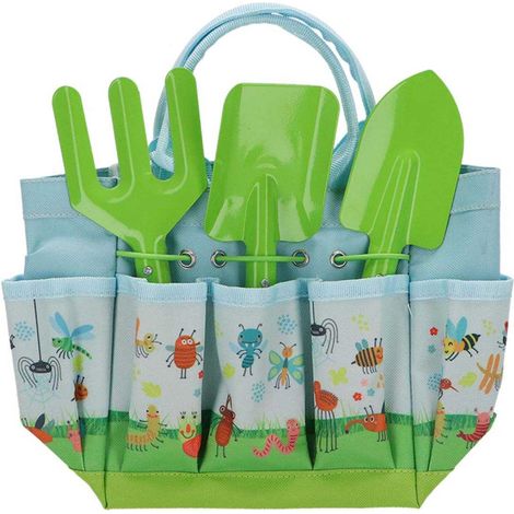 Sac et outils de jardinage pour enfant