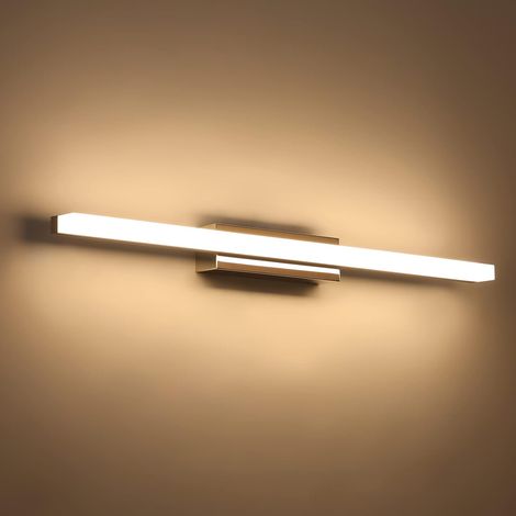 Lampe Miroir LED Salle de Bains 14W 60cm, IP44 Lumiere Miroir Salle de Bain Moderne, Applique Murale Salle de Bain, 110-240V, 910 Lumen, Blanc Chaud 3000K(Blanc Chaud) (1/5)