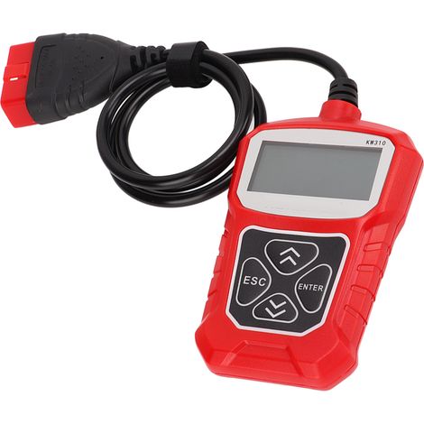 Scanner OBD2, lecteur de codes défauts moteur, outil de diagnostic multifonction pour voitures, SUV et camionnettes (rouge) (1/5)