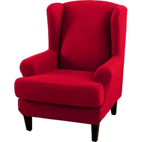 Housse de chaise Universelle Ander Online Modèle Tiger Banc Couverture Intégrale Style Rétro Américain Rouge Vif (1/4)
