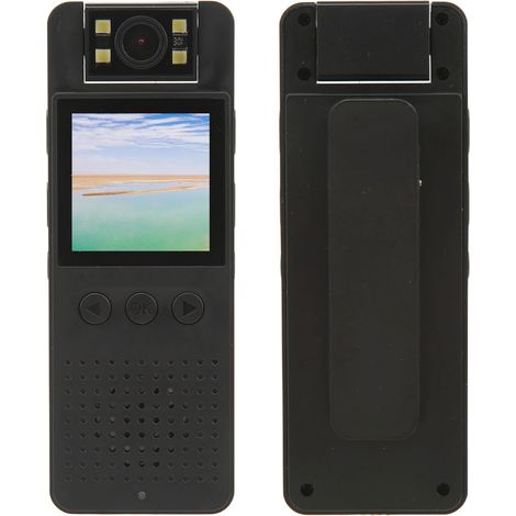 Cette caméra portable offre des fonctions d'enregistrement audio et vidéo, un objectif rotatif à 180°, l'enregistrement HD 1080p et la lecture Wi-Fi en temps réel. Idéale pour les vlogs en marchant, e (1/5)
