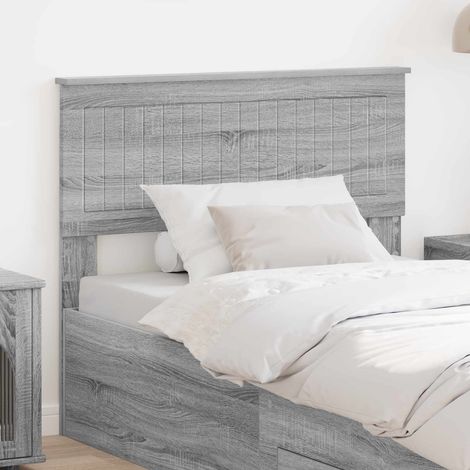 vidaXL Cabecero Gris Sonoma Madera de ingeniería (1/5)
