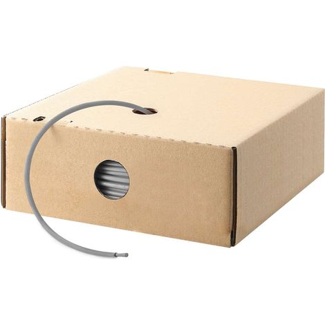 HELU KABEL FÜNFNORM 1X0,75mm² AWG19 GY (grau) Einzelader grau AD 2,9mm VPE 100,0 Meter Nennspannung Uo/U 450V/750V nach UL/CSA 600V - 1 Stück