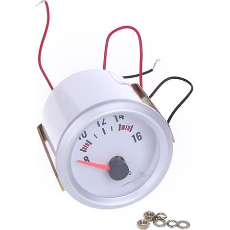 Voltmètre de jauge de tension pour voiture automatique 2 "52mm 8 16V lumière LED bleue (1/5)