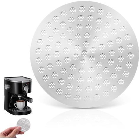 Écran rondelle à expresso de 51 mm, 1,1 mm d'épaisseur, filtre réutilisable en acier inoxydable pour porte-filtre à expresso (51 mm) (1/5)