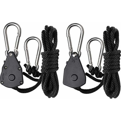 SABIR 2 pièces poulies réglables de 1,8 pouces, poulies en plastique de corde de suspension de corde d'escalade (1/5)