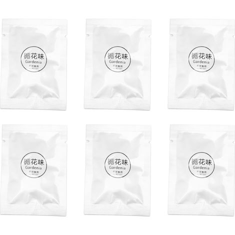 Lot de 6 recharges parfum voiture gardénia, pastilles clipables bouche d'aération, accessoires auto rechargeables. (1/5)