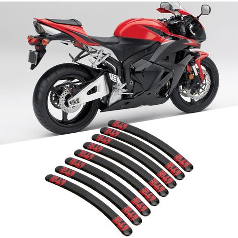 Autocollants réfléchissants 3D en époxy pour jantes de moto, compatibles avec les voitures de course Honda, Suzuki et Kawasaki (yosSHIMURA). (1/5)