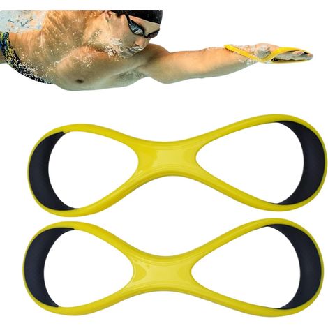 Aileron d'avant-bras Fulcrum, gant de natation correcteur en forme de 8 montant au coude, aide à l'entraînement, équipement de natation éducatif 8 mots, équipement d'entraînement à la nage libre pour  (1/5)