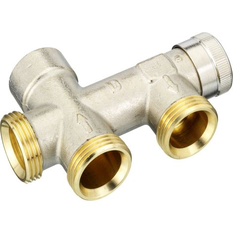Danfoss Kupplungsgehäuse RA-KE Heizkörper: R 1/2", Anlage: G 3/4" AG (1/4)