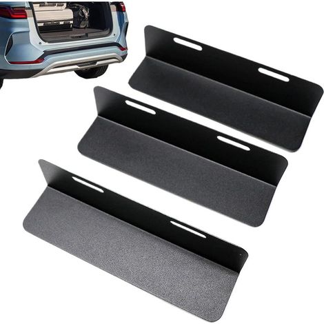 Séparateur de coffre de voiture - Séparateur de coffre en métal - Système de confinement antidérapant pour SUV, équipement de sport, sacs de courses (1/5)