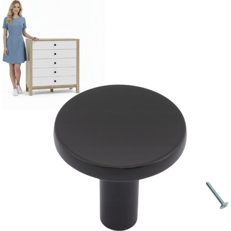 Maniglia per mobili Pomello per mobili Punto nero opaco elegante moderno AKS (1/5)