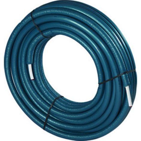 Uponor Uni Pipe Plus Weiß vorgedämmt S4 WLS 040, 20x2,25 100m, Blau (1/2)