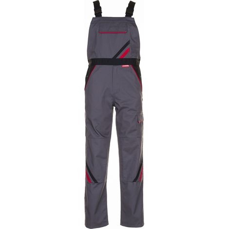 Planam Latzhose Highline Gr. 106 schiefer/schwarz/rot (1/5)