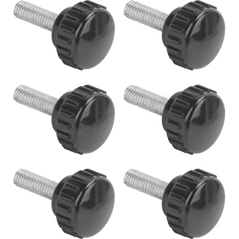 10 pièces : bouton de serrage, vis de montage, mandrin de tour, écrou pivotant, filetage droit, poignée de verrouillage M6x20x20 (1/5)