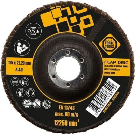 Lame de ponçage forte flap sanding blade 125 mm durable efficace