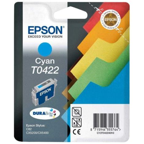 Cartucho Original EPSON T0422 Cyan - C13T042240 [ML-16][PAG-420]