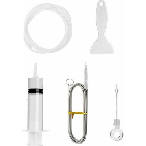 5Pcs Brosse De Réfrigérateur, Kit de Nettoyage pour Réfrigérateur, Brosse Frigo Brosse Déboucheur de Canalisation (ensemble de cinq pièces) (1/5)
