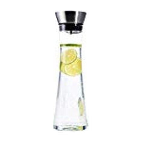 HI Wasserkaraffe Glas (1L), mit Deckel und Ausgießer
