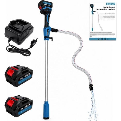 Pompe de Transfert sans Fil, Compatible avec 18V LXT Batterie, Pompe Vide-Cave Électrique avec Écran Digital et Arrêt Automatique, 2725 L/h, pour Diesel, Eau, Jardin, Piscine, IBC (1/5)