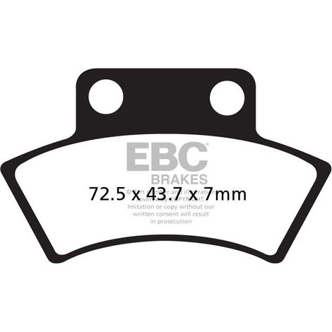Pastillas de freno EBC FA232TT (juego para 1 disco)