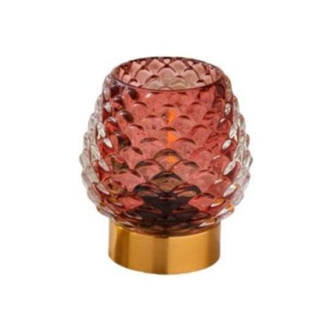 Petite lampe de table avec minuterie, lampe sans fil à piles avec ampoule LED, lampe en verre à piles pour chambre/salle de bain/cuisine/salle à manger, décoration d'angle de salon, lampe de chevet, r (1/5)