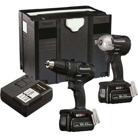 Panasonic EYC242LJ2G31 Twin Pack 18V 2 x 5.0Ah Li-ion