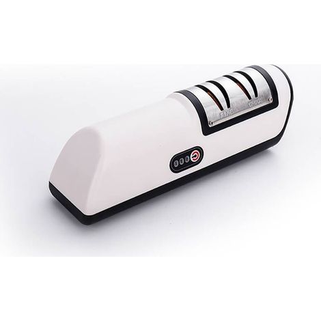 Elektrischer Messerschärfer, Messerschärfer aus Edelstahl, USB-wiederaufladbarer elektrischer Messerschärfer, automatische Anpassung für schnelles Schärfen - Crezuo