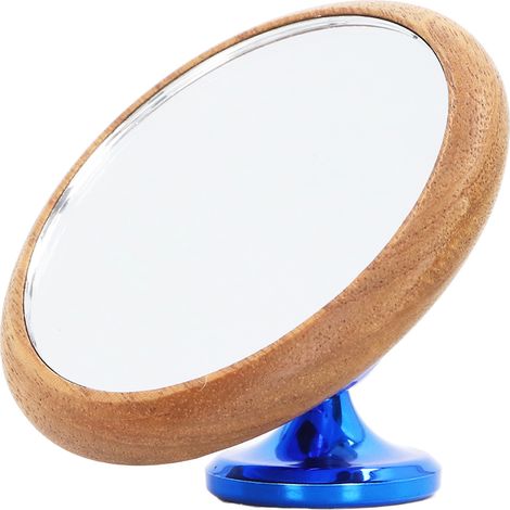 Miroir d'observation du débit de café en noyer, rotatif à 360°, miroir bleu pour visualisation de l'extraction