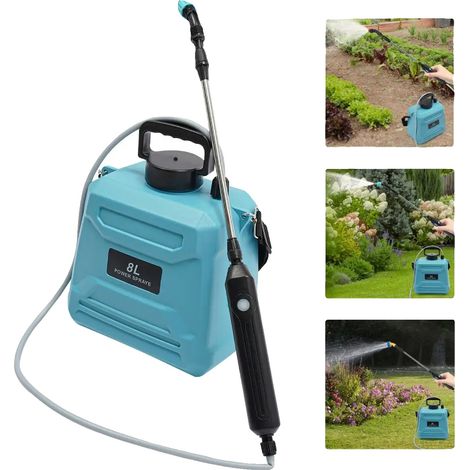 Spruzzatore, design telescopico, motore ad alta efficienza, blu (1/2)