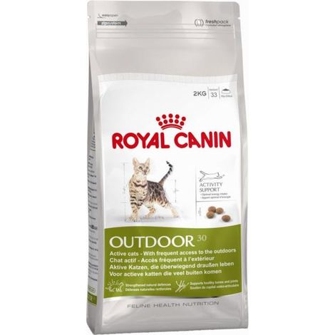 Croquettes Royal Canin Outdoor pour chat, 2 kg (1/2)