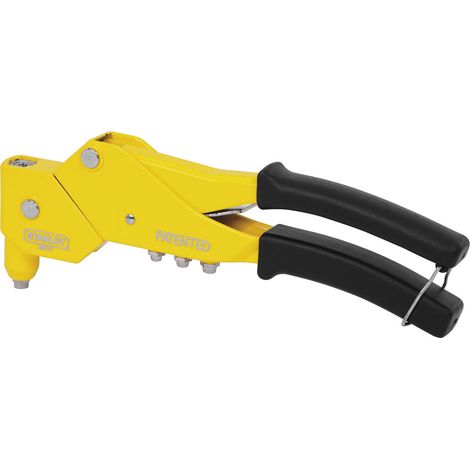 Rivettatrice manuale mr77 stanley - acciaio testa girevole mm 2,4/4,7