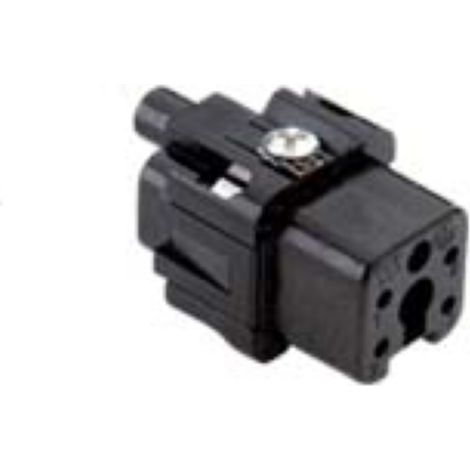 insert mâle - a visser - 4p+t - 10a - 250v - gabarit 21.21 - noir - ilme ckm04n