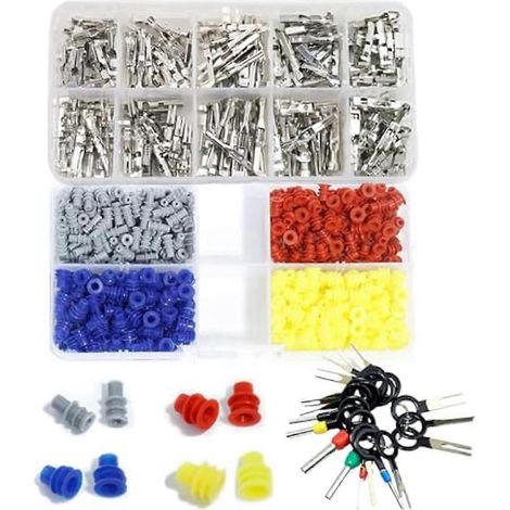 600-teiliges Set mit 1,8/2,2/2,8 mm Kfz-Elektroanschlussklemmen – wie abgebildet –