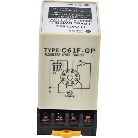 Régulateur de niveau d'eau C61FGP sans flotteur, coque ignifuge, haute précision, relais de niveau (1/5)