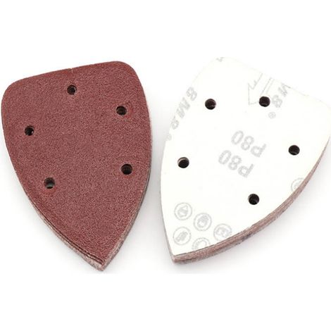 Ortviai Papier de verre pour ponceuse orbitale 140 mm – Lot de 50 feuilles abrasives aluminium oxydé, grains variés (40 à 800) (1/5)