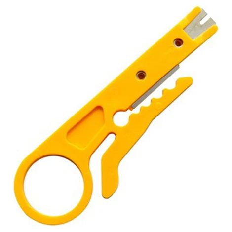 Dénudage de câble Coupe-fil Pince à sertir Outil d'électricien Multi Stripper Couteau Pince à sertir Pince coupe-fil Réparation Outil à main Accessoire Jaune