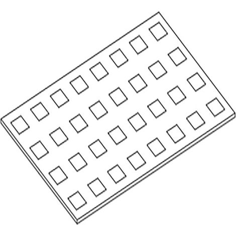 Grille infér en inox pour cellule: Option - Diamond