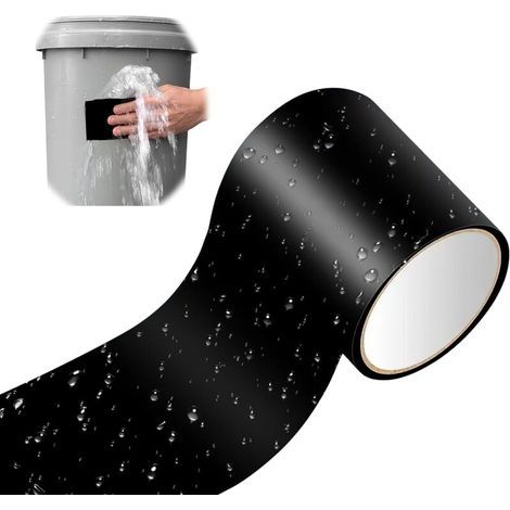 Ruban Adhésif de Réparation Extrêmement Résistant à l'Eau [1,5 m],Kit de Réparation pour Piscine, Tente, Étang，Puissance Adhésive Exceptionnelle (1/5)