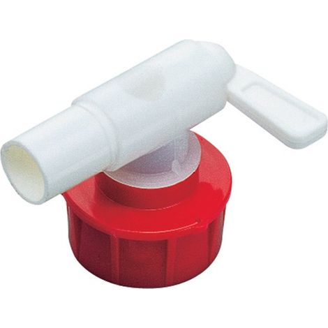 Robinet d'écoulement plastique blanc 34 mm NW 10 GRAF