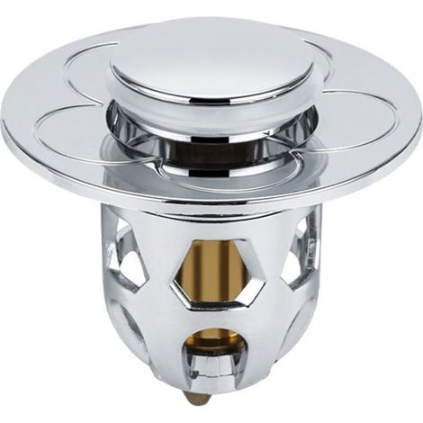 4 Pièces Bonde de Lavabo Universel Pop Up,Bonde de Lavabo Pop-Up avec Filtre Anti-Clogging,Flitre de Vidange Anti-Bloqué,Bouchon Baignoire pour Lavabo Cuisine (1/4)