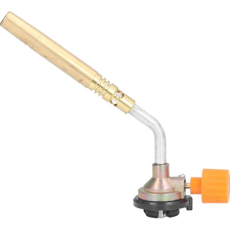 Pistolet à souder à gaz en laiton, chalumeau à souder à flamme puissante, 1 tube, allumage pour réchaud à charbon de bois pour barbecue (1/5)