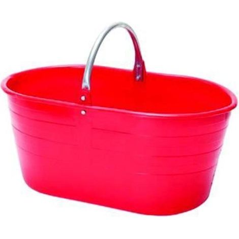CESTA SECCHIO AGRICOLA OVALE PER RACCOLTA MANICO METALLO LT.25 FER 267205 (1/2)