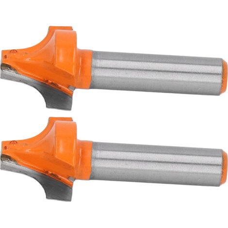 2 Fraises à chanfreiner carbure 8mm pour bois, queue cylindrique 8x19mm - Outil de menuiserie professionnel (1/5)
