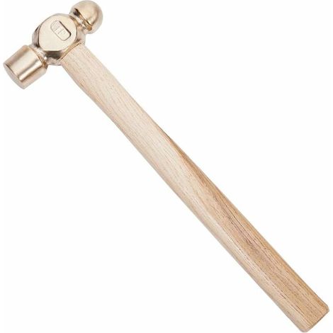 Martello per stampaggio in ottone antiscintilla da 13 pollici con teste a doppia faccia e manico in legno per punzonatura fai da te (1/5)